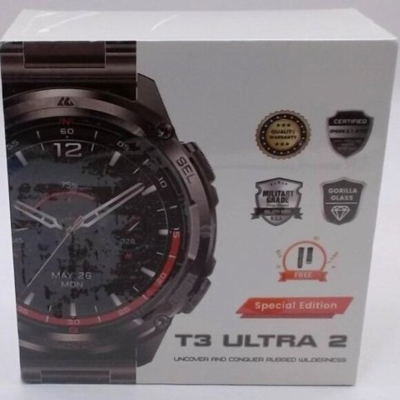 T3 Ultra 2 Rugged Smartwatch Special Edition Stainless SteelNew